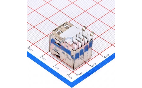 37-USB 2.0 AF雙層 90度 卷邊 彎腳