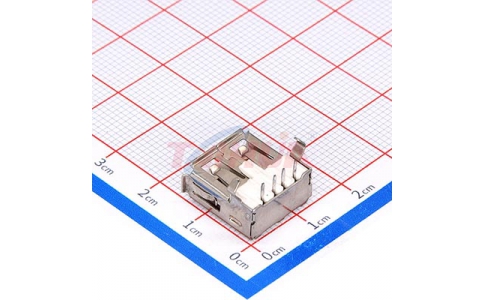 39-USB 2.0 AF 90度 有蓋 卷邊 彎腳